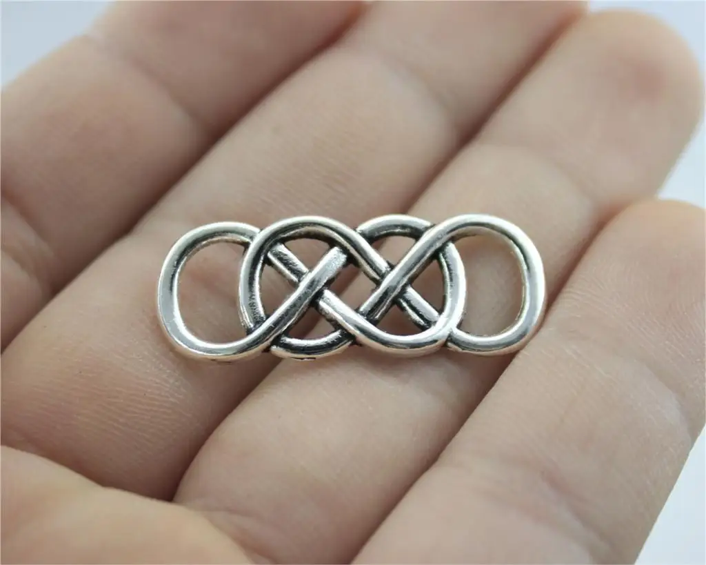 Buy WYSIWYG 6pcs 33x12mm Double Infinity Charm Double Infinity Charm Connector