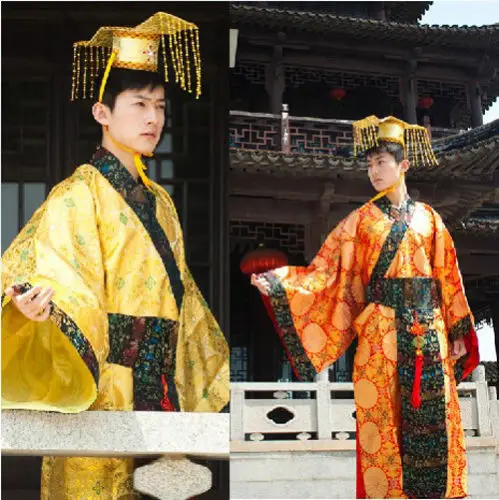 Chinese Ancient Man Clothing Emperor Prince Show Cosplay Robe Costume