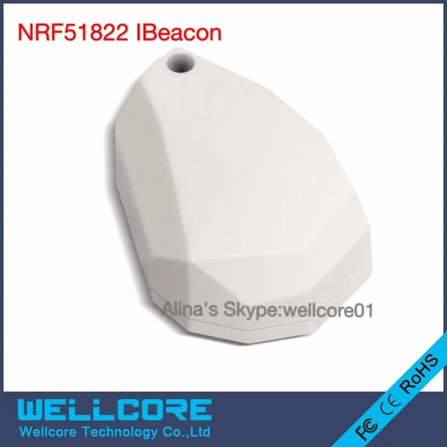 4 шт./лот синий силиконовый Маяк NRF51822 поддержка Маяк eddystone - Цвет: NRF51822 ibeacon