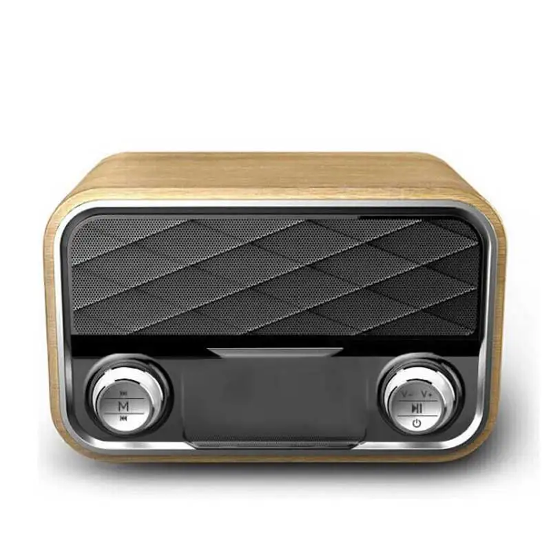 JUNKE 2.0 Stereo Wooden Clock Bluetooth Speaker FM Radio Portable Speakers Mp3 Play Super TF U DIsk Loudspeaker Computer Column JUNKE 2.0 Stereo Wooden Clock Bluetooth Speaker FM Radio Portable Speakers Mp3 Play Super TF U DIsk Loudspeaker Computer Column