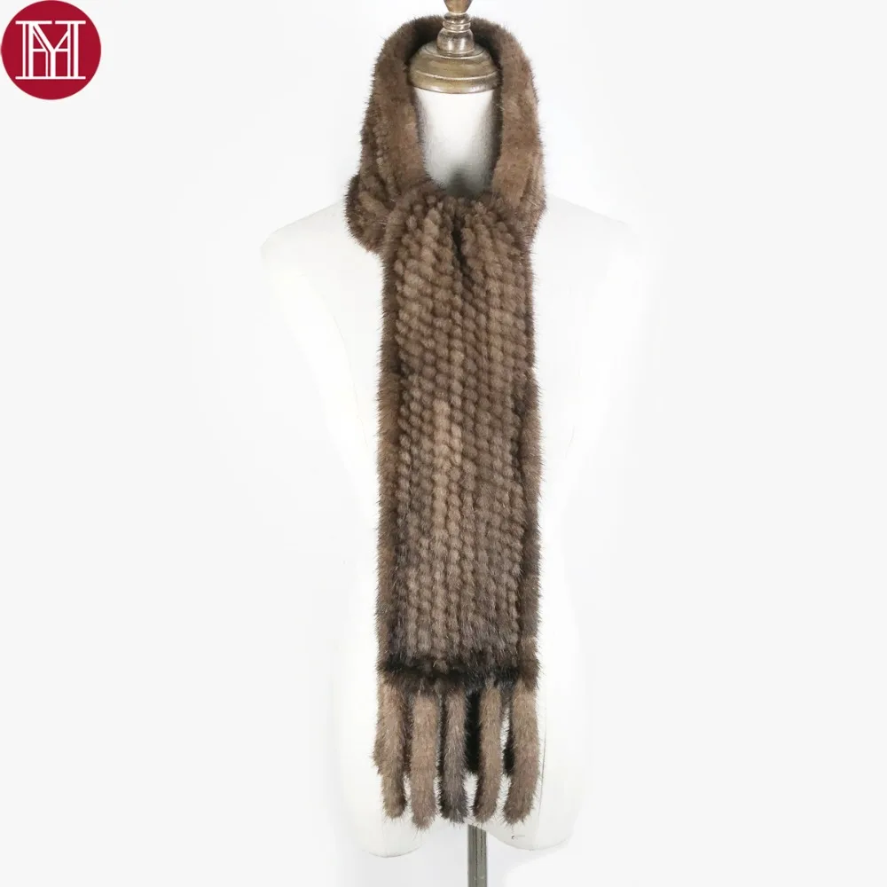 

women real mink fur scarf 100% genuine real mink fur muffler good quality wholesale and retail 2019 real mink fur knit scarves
