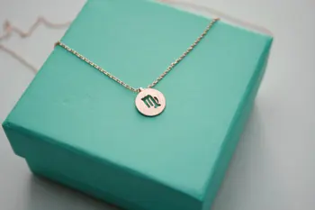 

30PCS- Zodiac Virgo Necklace Signs 12 Constellation Necklace Horoscope Astrology Disc Necklace Galaxy Star Necklaces