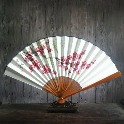 1 шт. летняя ручная роспись двухсторонняя бумага Xuan винтажный Складной вентилятор китайский стиль, ручная работа вентилятор - Цвет: 6