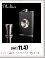 Mealivos 9 oz 304 stainless steel hip flask Gift box personalized liquor flagon vodka rum alcohol bottle groomsman jagermeister