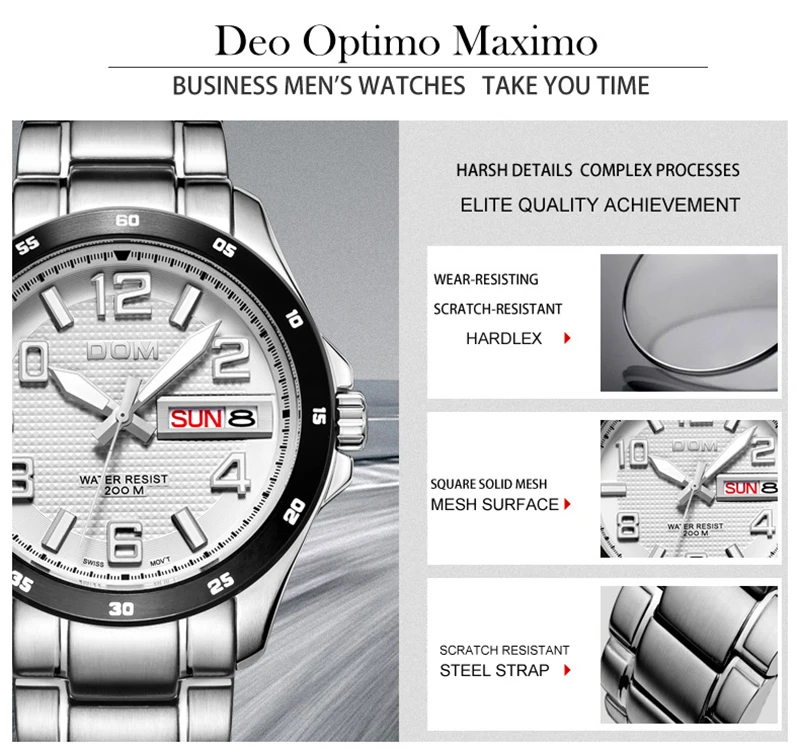 Для мужчин s часы лучший бренд класса люкс нержавеющая сталь наручные часы браслет мужские часы кварцевые часы мужские часы Relogio Masculino