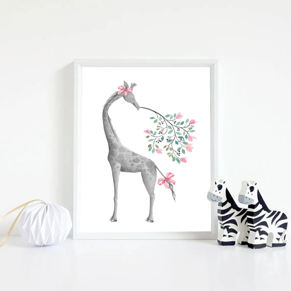 Nordic-Style-Cartoon-Giraffe-Elephant-Animal-Canvas-Poster-Art-Prints-for-Baby-Kids-Nursery-Painting-Wall (4)