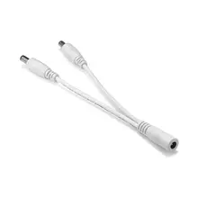 RGBW Tira CONDUZIDA 5.5x2.1mm DC 1 Para 1 Fêmea Para 2 2 Vias Cabo De Alimentação Splitter Masculino jack Fio Conector Splitter Para Câmera CFTV
