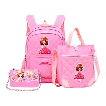 

Children School Bags For Girls primary Schoolbag princess Cartoon Kids Book School Backpacks set kids Satchel Mochila Infantil