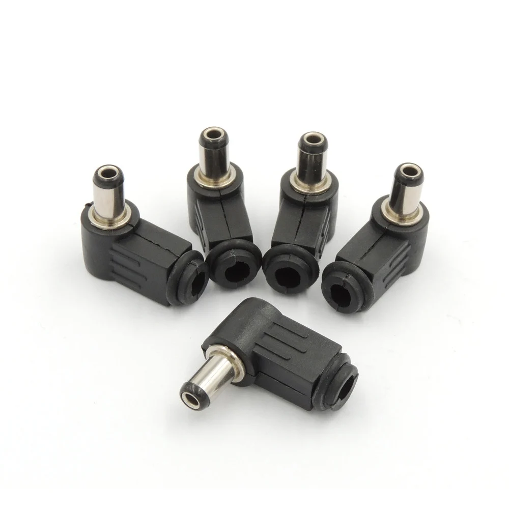 10PCS 5.5mm X 2.5mm DC socket jack Right angle Charger Power Plug