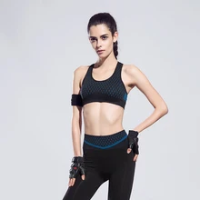 Спортивный бюстгальтер большого размера со съемной губкой, бюстгальтер для бега, фитнеса, йоги, тренировочный бюстгальтер, ударопрочная форма для гимнастики для женщин