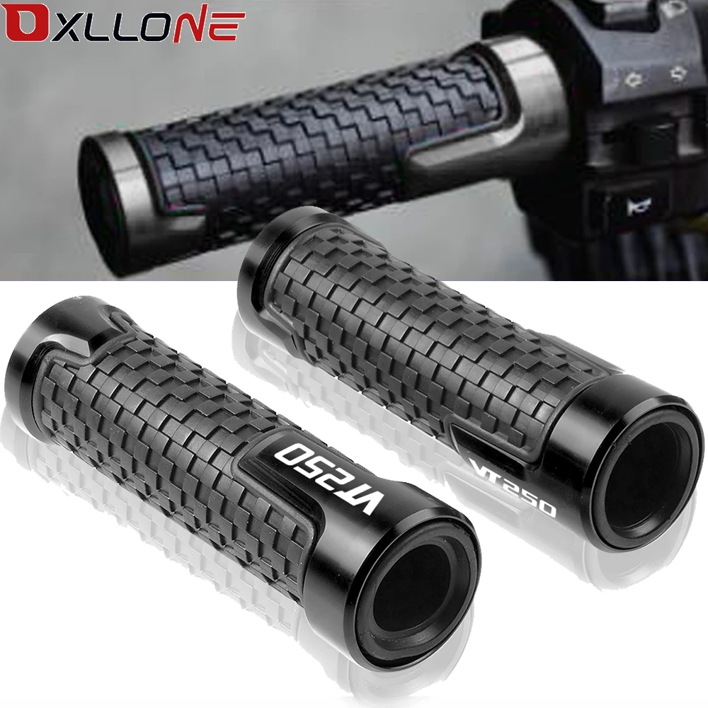 Hand bar parts Universal CNC Aluminum Accessories Motorcycle Handle Bar 7/8&quot22mm Motorbikes Grips For Honda VT250 MC20(SPADA) |