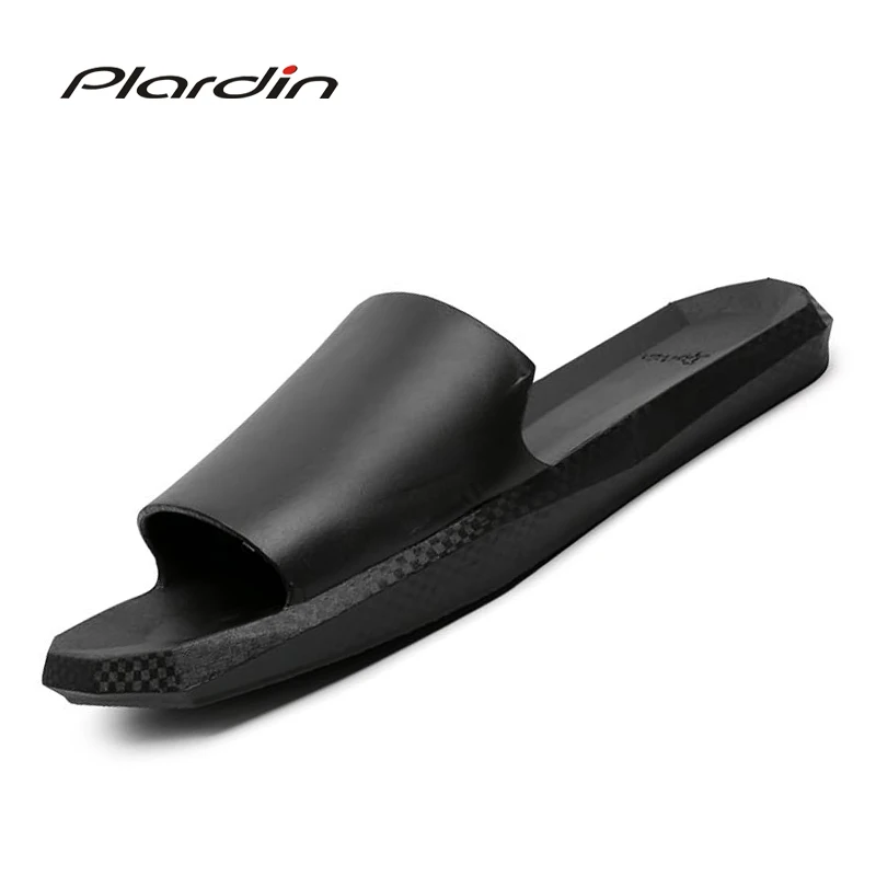 Plardin/2019 г. летняя модная пляжная Мужская обувь однотонные удобные сандалии на