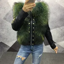 Women Winter Coats 2019 Genuine Sheepskin Coat With Natural Fur Raccoon Fur Fox Fur Real Leather Female Outwear Long Sleeve retro nobility shawl jacket fox fur collar sheepskin fur luxurious women s fur coat sheepskin coat fur coats real leather coat