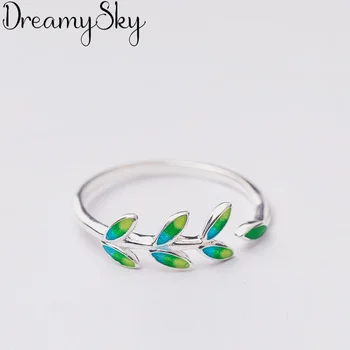 

Bijoux Punk Personality Silver Color Leaves Open Rings For Women Wedding Bohemian Jewelry Vintage Finger Rings Anillos
