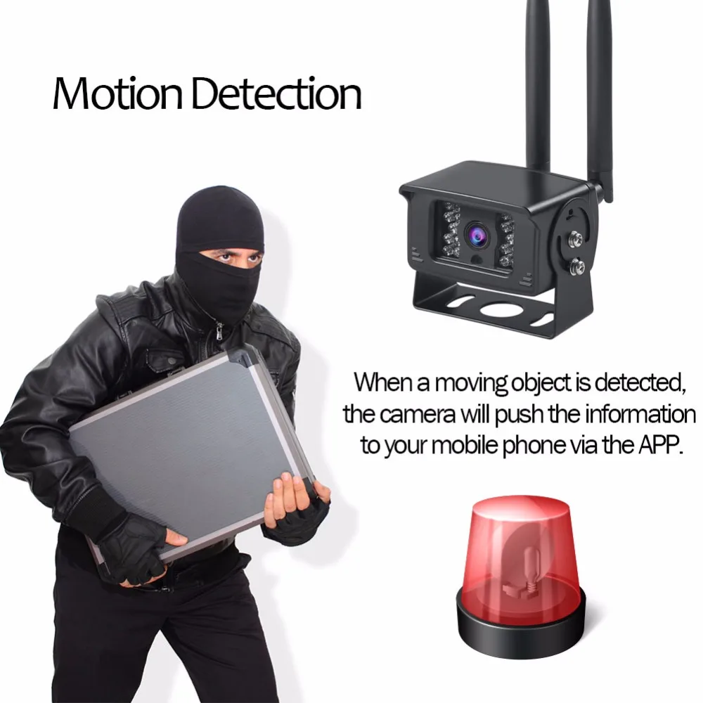 Беспроводная IP камера видеонаблюдения с поддержкой Wi Fi 1080P IP66|Камеры