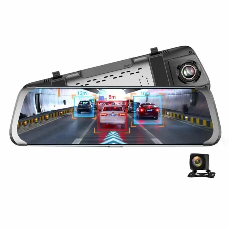 

10" Touch Screen 4G WiFi Android Car Rearview DVR Camera ADAS GPS Dash Cam Dual Lens 1080P Camcorder Auto Digital Video Recorder