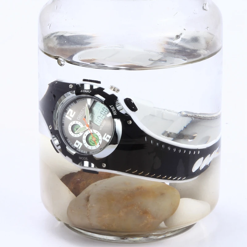 Бренд OHSEN, детские цифровые часы, спортивные часы, наручные часы для мальчиков, водонепроницаемые, с резиновой лентой, модные, Montre Enfant