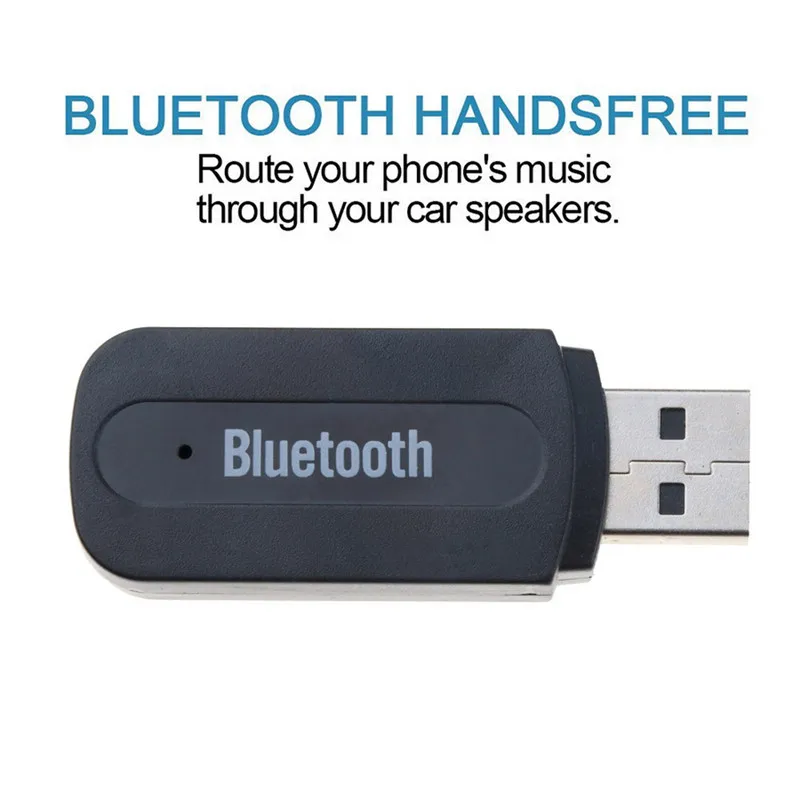Bluetooth Audio Receiver Adapter Wireless Music A2DP Dongle with 3.5mm jack AUX transmitter USB charging for Car Speaker Player 9