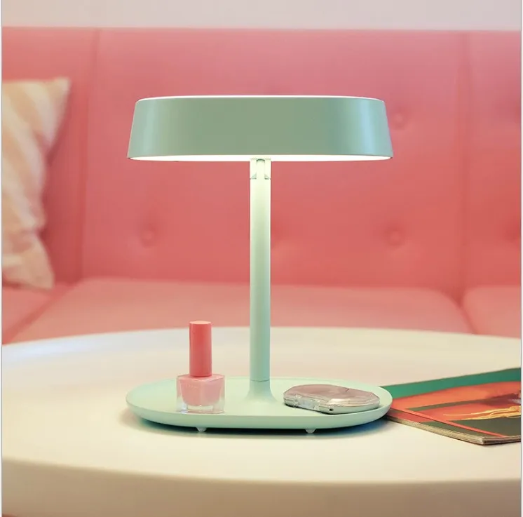 Cosmetic Makeup Stand Mirror Rechargable LED Light Desktop Table Bed