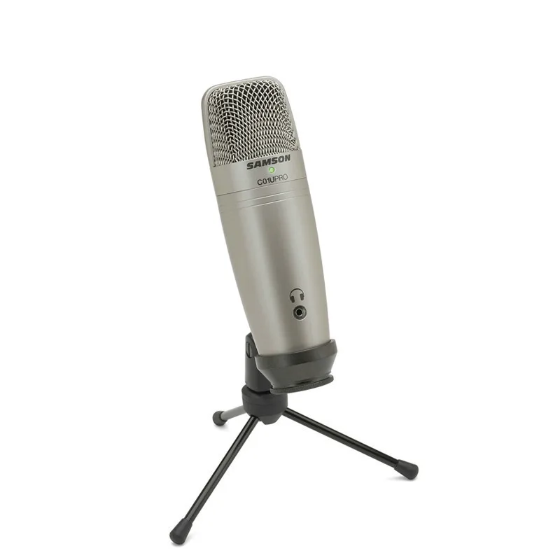 

100% Original Samson C01U Pro USB Real-time Monitoring Condenser MIC Super Condenser Microphone For Broadcasting Music Recording