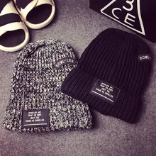 2015 new Men and women beanie letters BOWLLER knitted cap fashion warm winter hat free shipping