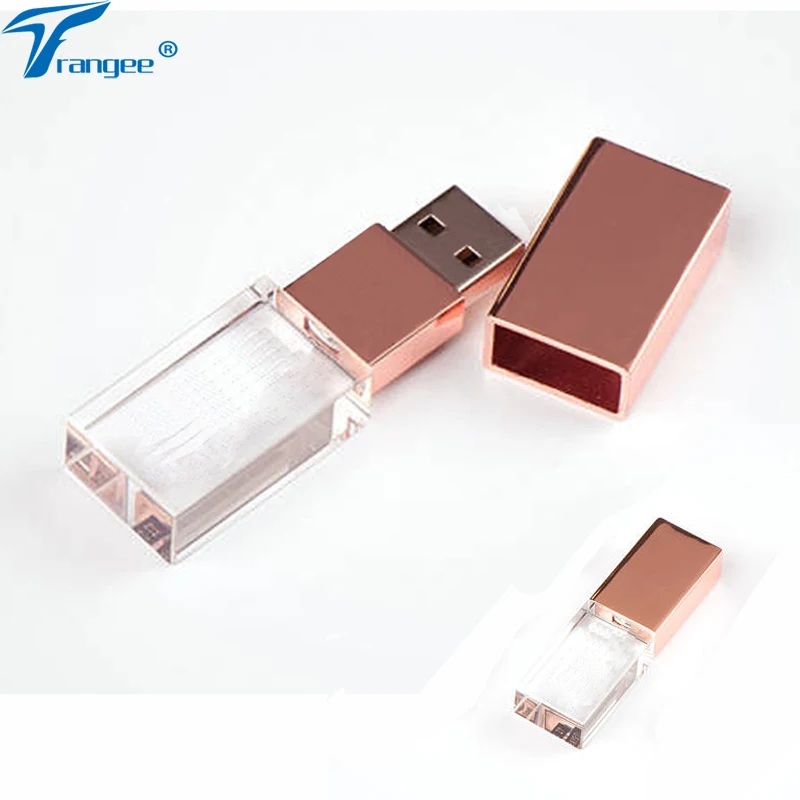 Trangee Rose Gold Crystal USB Flash Drive 4GB 8GB 16GB 32GB Waterproof ...