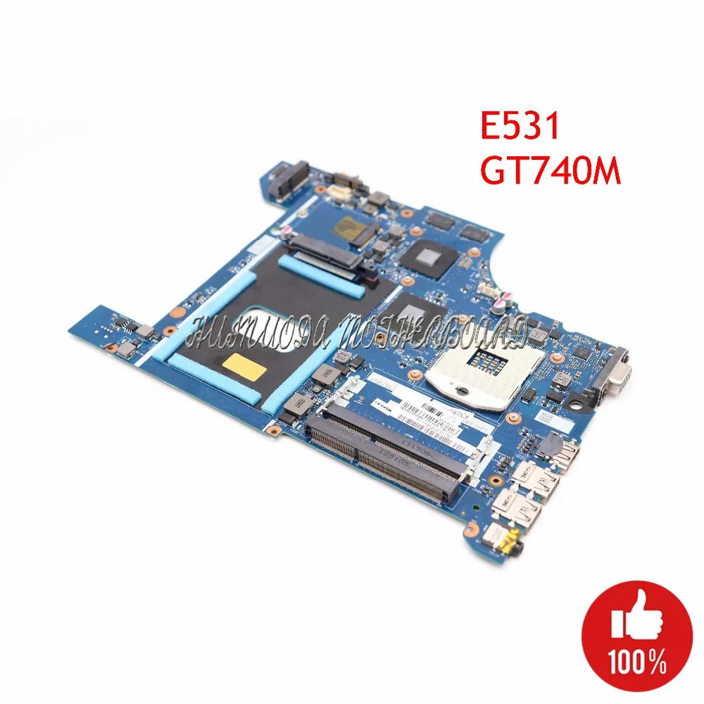 

NOKOTION 04Y1304 VILE2 NM-A044 Laptop Motherboard For Lenovo thinkpad edge E531 HD4000 DDR3 GT740M Main Board Full tested