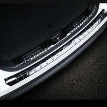 304 нержавеющая сталь Задний бампер протектор Подоконник багажник Задняя Защита протектора пластина для Mitsubishi Eclipse Cross стайлинга автомобилей