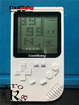 

Freeshipping 10pcs/lot Coolbaby Tetris Machine Classic Retro toys childhood puzzle Leisure Toys Game Console