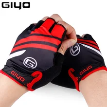 GIYO перчатки для велоспорта, перчатки для гонок, шоссейного велосипеда, мужские спортивные перчатки на полпальца, противоскользящие гелевые накладки, велосипедные перчатки для горного велосипеда, перчатки для верховой езды