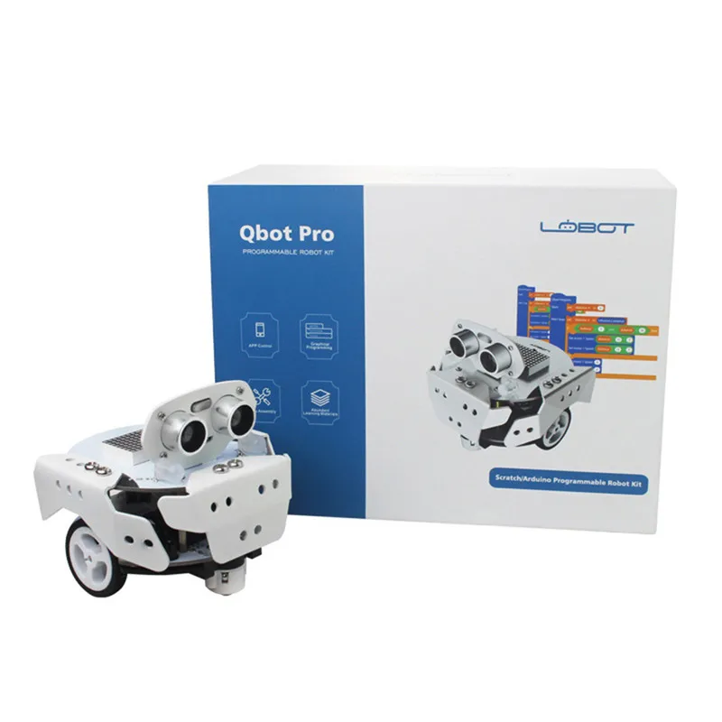  LOBOT Qbot Pro DIY Scratch3.0 Programmable Multifunctional Tracking Avoidance APP Smart RC Robot Ca - 33055867958