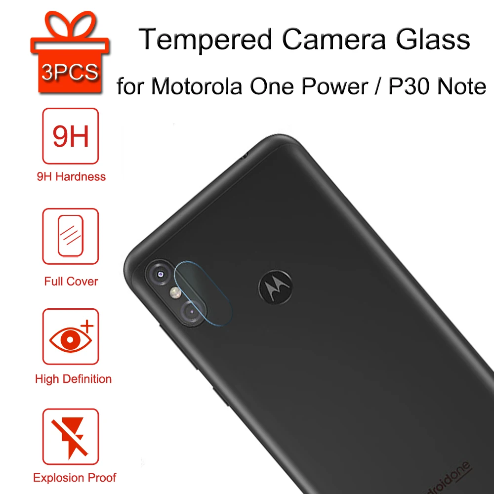 Закаленное Камера Стекло для Motorola One Мощность P30 Примечание плёнки Задняя крышка