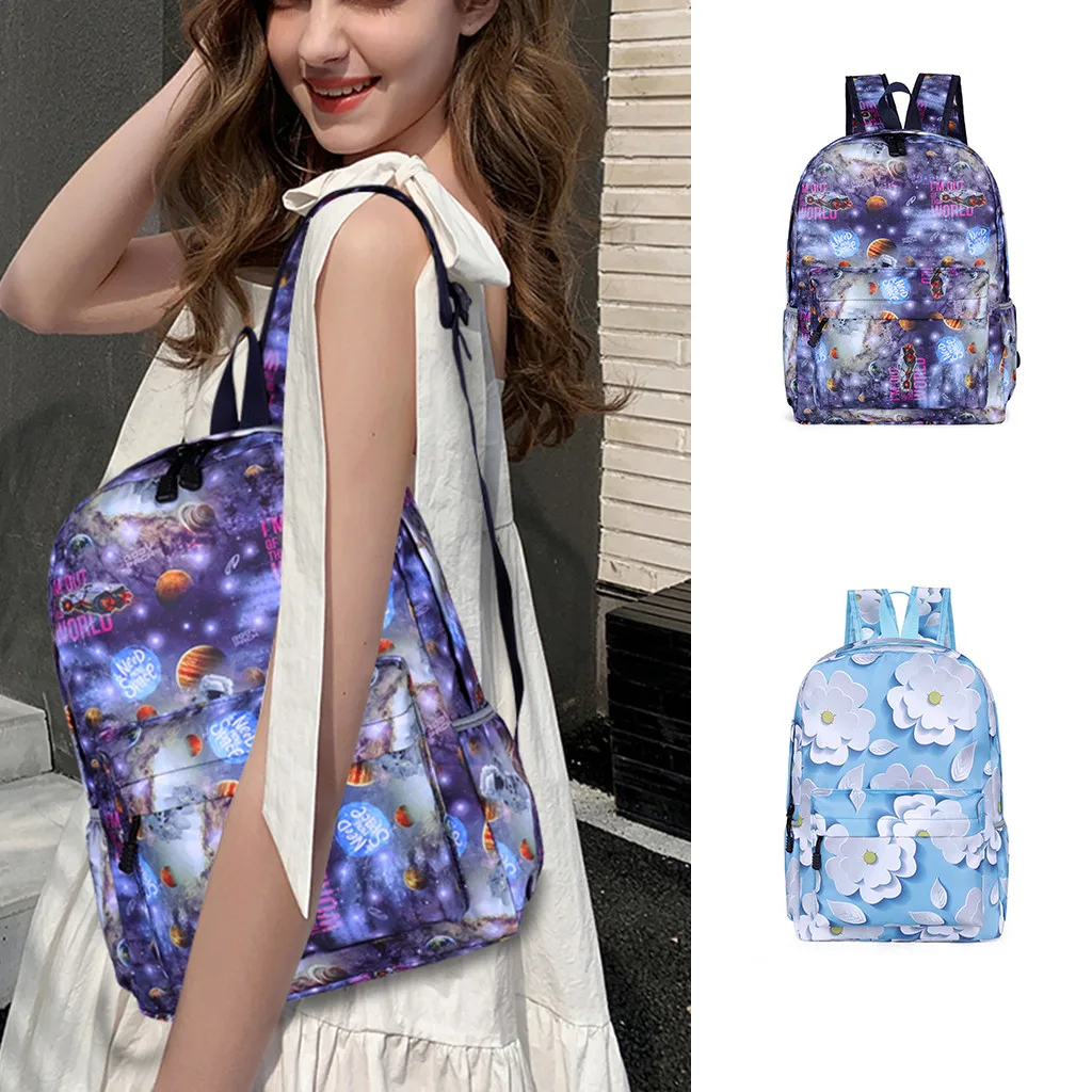 

2019 High Quality Casual New Shoulder Bag Fashion Floral Outdoor Travel Bag Casual Backpack Support Wholesale Dropship