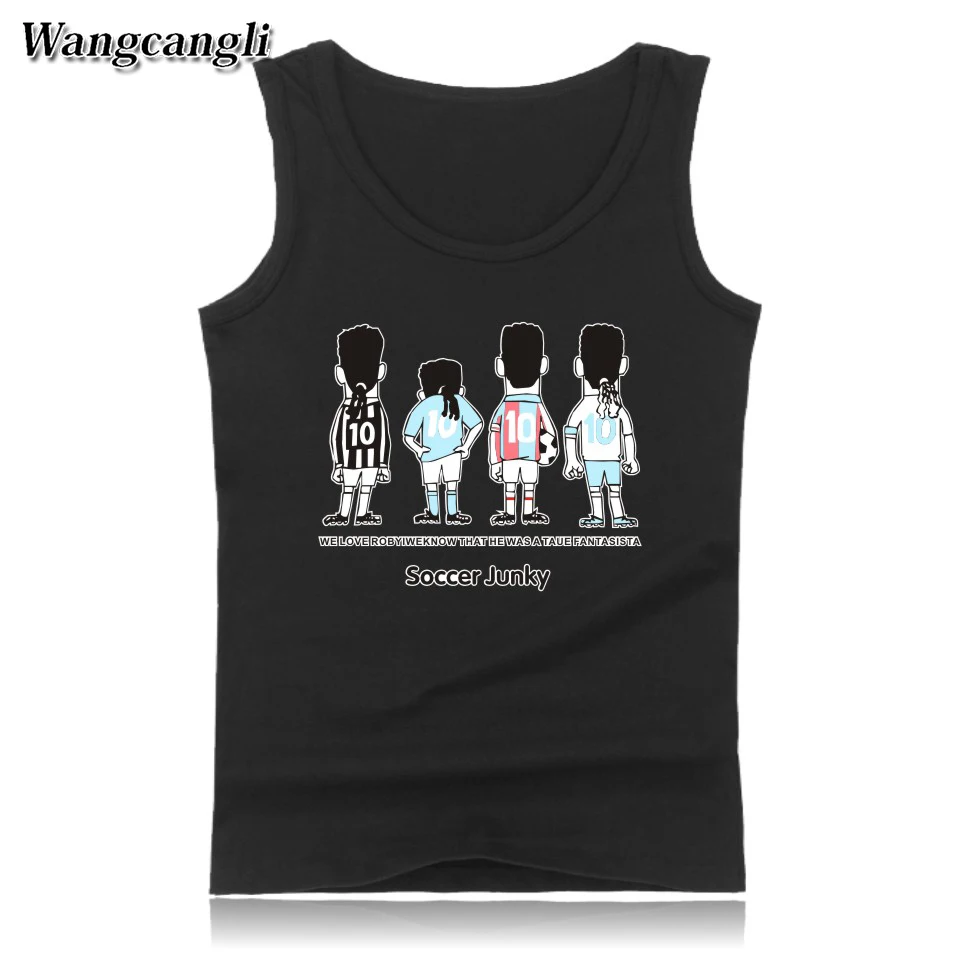 Wangcangli Plus Size 4XL Cartoon Junky 2018 Summer Men and Women Funny Tank Top Fashionable Cotton Bodybuilding Vest Tops | Мужская