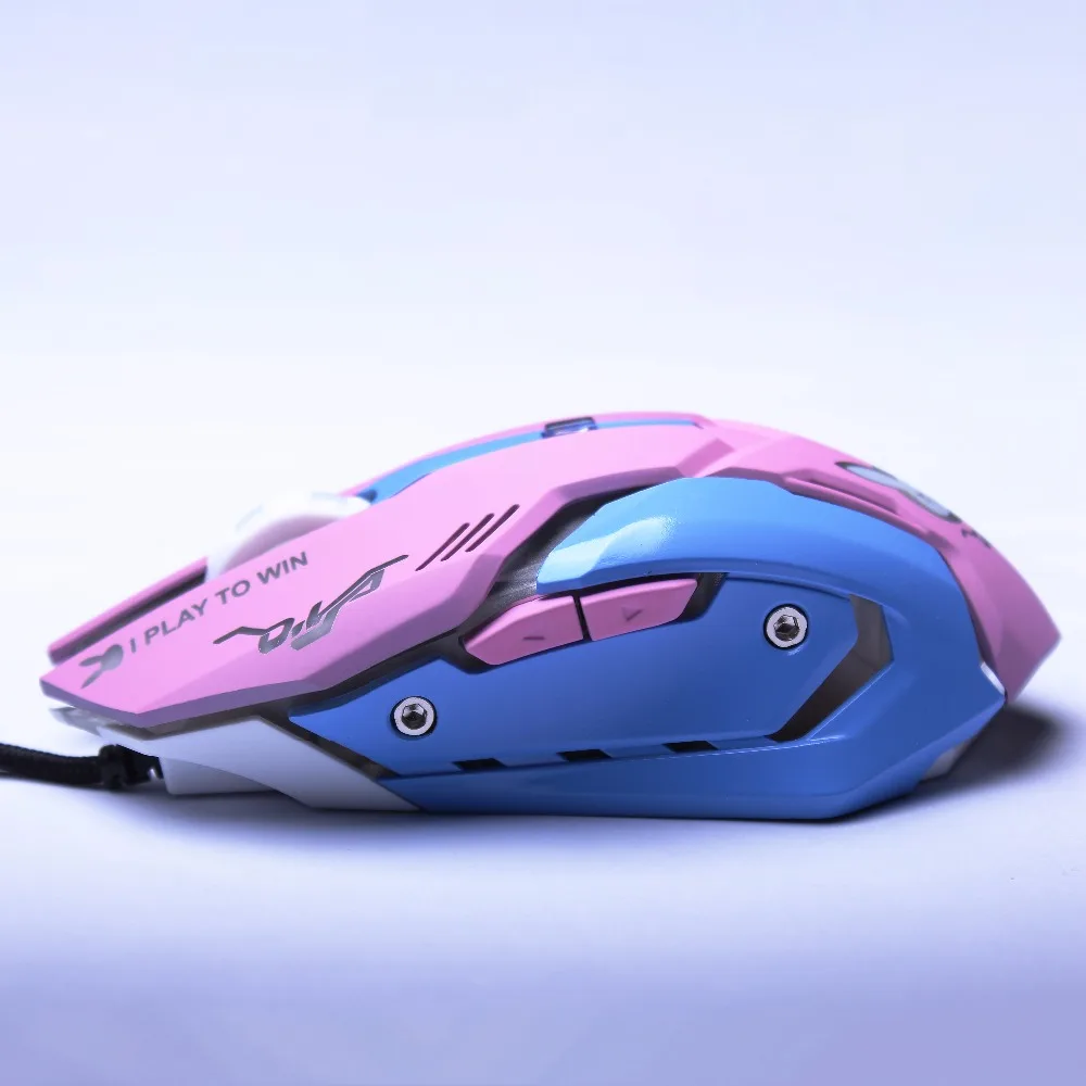 Профессиональная игровая USB мышь D. va Mercy 6D 2400 точек/дюйм регулируемая Проводная