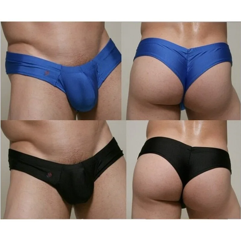 6Colors Mans Low Waist Leakage Hip U Convex Design Underwear Men Briefs Sexy Thongs M-XL men in briefs