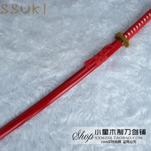 Хакууки Kazama Chikage реквизит оружие катана, деревянная 100 см Косплей макет самурайского меча