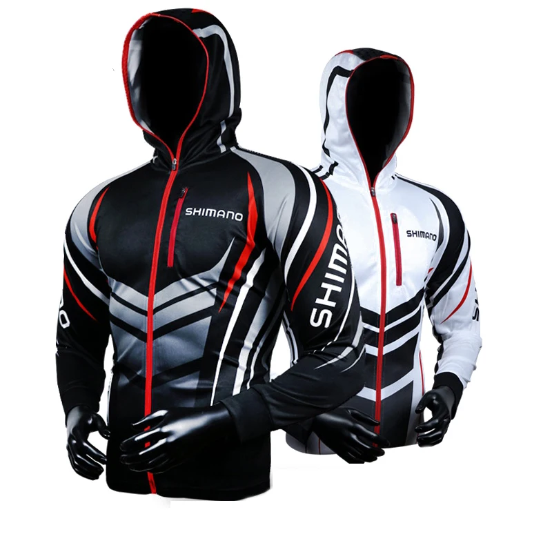 

Long Sleeve Fishing Clothing Hooded Men Jacket Waterproof Quick-Drying Coat Fishing Shirt For Hiking Cycling Fishing Clothes
