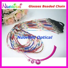 12 шт красивый бисером Стальная проволока веревка Линзы для очков Солнцезащитные очки оправа для очков цепи шнуры Шнур L851