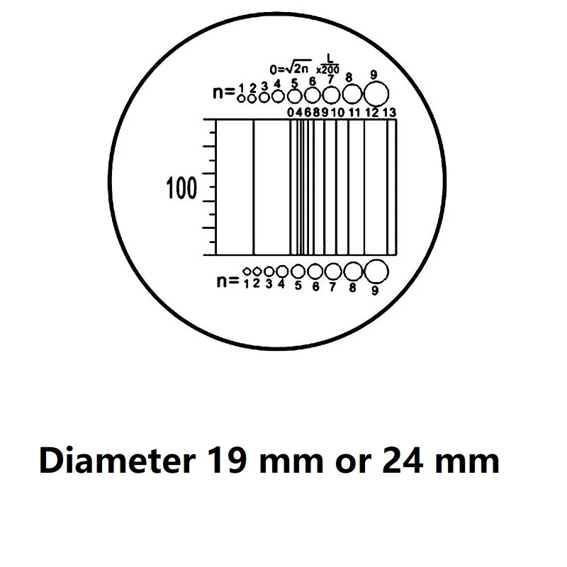 Eyepiece Micrometer Area Measuring Microscope Micrometer C2 Type Net-shaped Eyepiece Micrometer Optical Glass Lens CAT902 C2