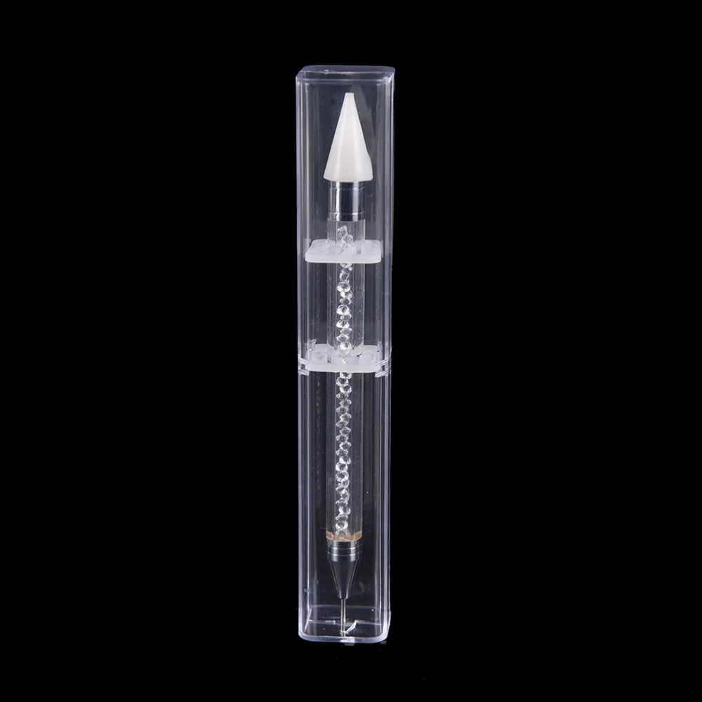 1 шт. двойная ручка для удаления страз шпильки Пикер восковой карандаш хрустальные бусины ручка инструменты для дизайна ногтей