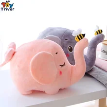 Plush Elephant Bee Portable Blanket Stuffed Toy Doll Baby Shower Car Air Condition Travel Rug Office