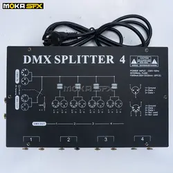DMX сплиттер 4 way DMX512 беспроводной усилитель распределения для вечерние DJ шоу дискотека, ночной клуб ступенчатый регулятор освещения