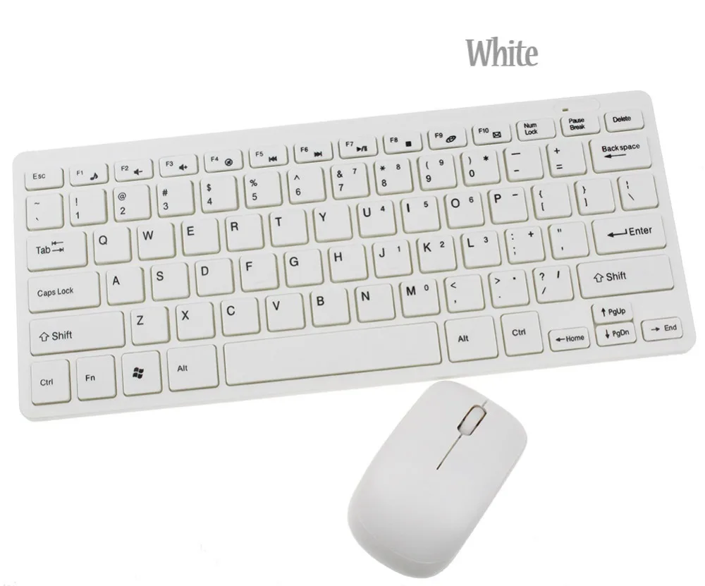 Новинка ультра тонкий мини 1" 2,4 ГГц Беспроводная клавиатура мышь комбо для ПК ноутбук настольный офис