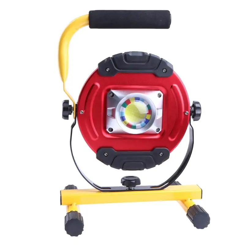 

2400LM Waterproof 30W LED Flood light Portable SpotLight LED Floodlight Outdoor Work Lamp Charger 3x18650 Battery