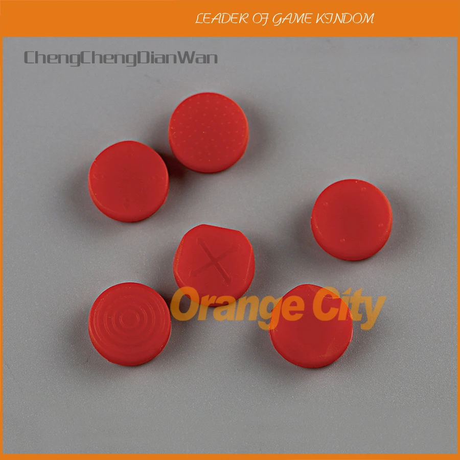 

ChengChengDianWan Silicone Grip Analog Joystick Cap Cover For Sony PS Vita PSV Console 1000 2000 Buttons 1set=6pcs