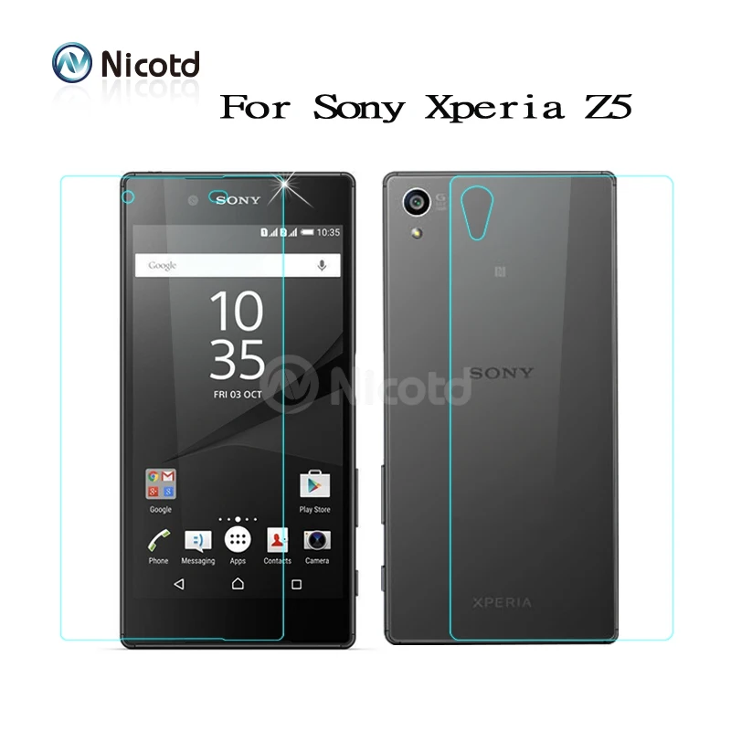 2 шт./лот, переднее+ заднее закаленное стекло для sony Z3 Z Z1 Z2 Z4 Z5Prenium, Защита экрана для sony Xperia M4 Aqua M5 Z1 Z3 Z5 compact