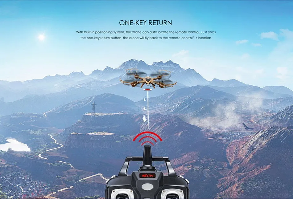 2016 New MJX X401H WIFI FPV 720P HD Camera drone RC Quadcopter APPTransmitter Dual Mode1 (9)