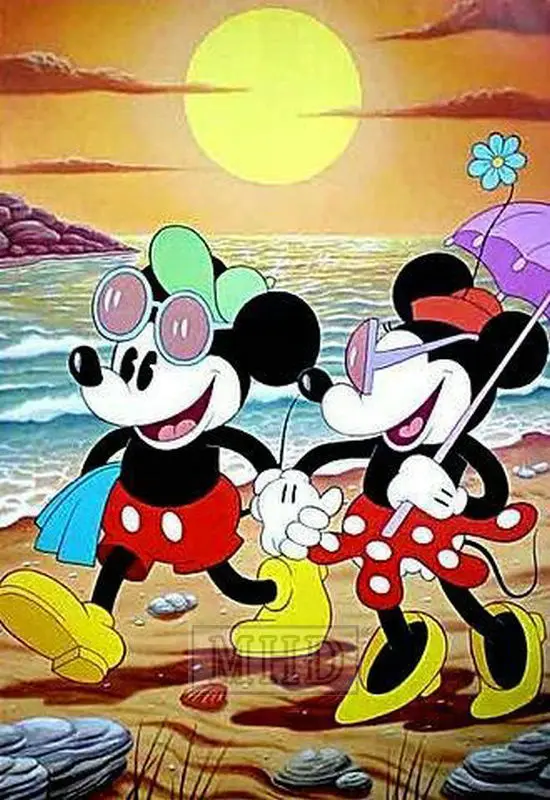 

Cartoon Mickey Minnie 5d diy diamond painting kit square full drill 3d diamond embroidery sale gift