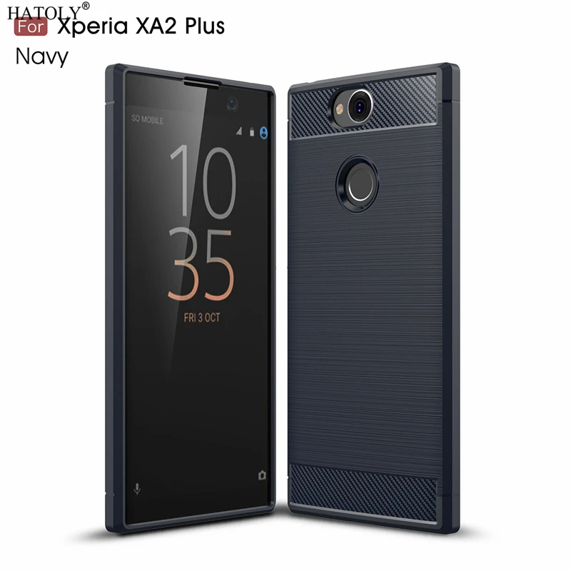 HATOLY чехол для Sony Xperia XA2 Plus противоударный мягкий ТПУ Матовый прочный силиконовый